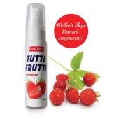 Гель-смазка Tutti-frutti с земляничным вкусом - 30 гр. - Биоритм - купить с доставкой в Салавате