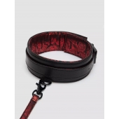 Стильный ошейник с поводком Reversible Faux Leather Collar and Lead - Fifty Shades of Grey - купить с доставкой в Салавате