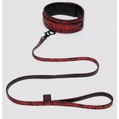 Стильный ошейник с поводком Reversible Faux Leather Collar and Lead - Fifty Shades of Grey - купить с доставкой в Салавате