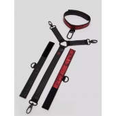 Ошейник с наручниками Reversible Faux Leather Collar and Wrist - Fifty Shades of Grey - купить с доставкой в Салавате