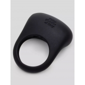 Черное эрекционное виброкольцо Sensation Rechargeable Vibrating Love Ring - Fifty Shades of Grey - в Салавате купить с доставкой