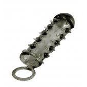 Дымчатая стимулирующая насадка с закрытой головкой SAMURAI PENIS SLEEVE BLACK - 14,5 см. - NMC - в Салавате купить с доставкой