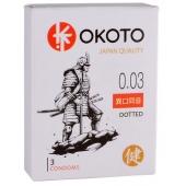 Презервативы с точками OKOTO Dotted - 3 шт. - Sitabella - купить с доставкой в Салавате