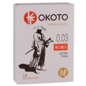 Ультратонкие презервативы OKOTO Ultra Thin - 3 шт. - Sitabella - купить с доставкой в Салавате