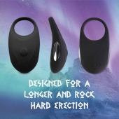 Черное эрекционное виброкольцо Thor Cockring - FeelzToys - в Салавате купить с доставкой