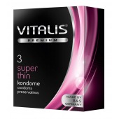 Ультратонкие презервативы VITALIS PREMIUM super thin - 3 шт. - Vitalis - купить с доставкой в Салавате