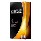 Ребристые презервативы VITALIS PREMIUM ribbed - 12 шт. - Vitalis - купить с доставкой в Салавате