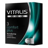 Контурные презервативы VITALIS PREMIUM comfort plus - 3 шт. - Vitalis - купить с доставкой в Салавате