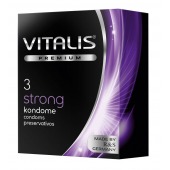 Презервативы с утолщенной стенкой VITALIS PREMIUM strong - 3 шт. - Vitalis - купить с доставкой в Салавате