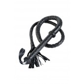 Длинный кожаный кнут с хлопушками на конце - ToyFa - купить с доставкой в Салавате