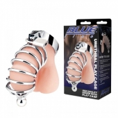 Серебристая клетка для члена Urethral Play Cage - BlueLine - купить с доставкой в Салавате