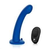 Синяя насадка Remote Control P-Spot G-Spot с черными трусиками - 20 см. - Pegasus - купить с доставкой в Салавате