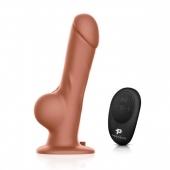Реалистичный страпон с радиоуправлением Remote Control Realistic - 21 см. - Pegasus - купить с доставкой в Салавате