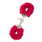 Металлические наручники с красной меховой опушкой METAL HANDCUFF WITH PLUSH RED - Dream Toys - купить с доставкой в Салавате