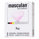 Супертонкие презервативы Masculan Pur - 3 шт. - Masculan - купить с доставкой в Салавате