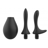 Черный анальный душ Nexus Anal Douche Set с 2 сменными насадками - Nexus Range - купить с доставкой в Салавате