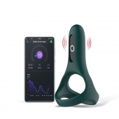 Изумрудное виброкольцо Magic Motion Rise с подхватом мошонки - Magic Motion - в Салавате купить с доставкой