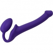 Фиолетовый безремневой страпон Silicone Bendable Strap-On - size S - Strap-on-me - купить с доставкой в Салавате