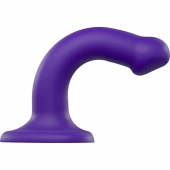 Фиолетовый фаллоимитатор-насадка Strap-On-Me Dildo Dual Density size S - 17 см. - Strap-on-me купить в Салавате с доставкой в Orgasmix.ru Фиолетовый фаллоимитатор-насадка Strap-On-Me Dildo Dual Density size S - 17 см. - Strap-on-me - купить с доставкой в Салавате