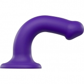 Фиолетовый фаллоимитатор-насадка Strap-On-Me Dildo Dual Density size M - 18 см. - Strap-on-me - купить с доставкой в Салавате