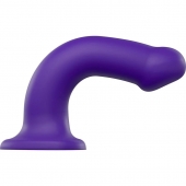 Фиолетовый фаллоимитатор-насадка Strap-On-Me Dildo Dual Density size L - 19 см. - Strap-on-me - купить с доставкой в Салавате