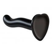 Черный фаллоимитатор-насадка Strap-On-Me P G spot Dildo size S - 16,4 см. - Strap-on-me - купить с доставкой в Салавате
