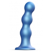 Голубая насадка Strap-On-Me Dildo Plug Balls size S - Strap-on-me - купить с доставкой в Салавате