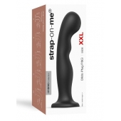 Черная насадка Strap-On-Me Dildo Plug P G size XXL - Strap-on-me - купить с доставкой в Салавате