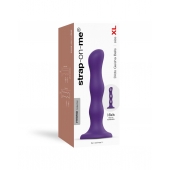 Фиолетовая насадка Strap-On-Me Dildo Geisha Balls size XL - Strap-on-me - купить с доставкой в Салавате