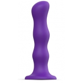 Фиолетовая насадка Strap-On-Me Dildo Geisha Balls size XL - Strap-on-me - купить с доставкой в Салавате