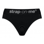 Черные трусики для насадок Heroine Lingerie Harness - size S - Strap-on-me - купить с доставкой в Салавате