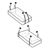 Фиксаторы для кровати WRAPAROUND MATTRESS RESTRAIN - Pipedream - купить с доставкой в Салавате