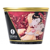 Массажная  свеча Sparkling Strawberry Wine с ароматом клубничного вина - 170 мл. - Shunga - купить с доставкой в Салавате