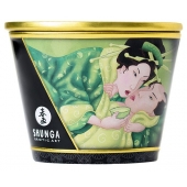 Массажная свеча Exotic Green Tea с ароматом зелёного чая - 170 мл. - Shunga - купить с доставкой в Салавате