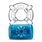 Синее эрекционное виброкольцо Pleaser Rechargeable C-Ring - Blush Novelties - в Салавате купить с доставкой