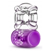 Фиолетовое эрекционное виброкольцо Pleaser Rechargeable C-Ring - Blush Novelties - в Салавате купить с доставкой