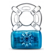 Синее эрекционное виброкольцо One Night Stand Vibrating C-Ring - Blush Novelties - в Салавате купить с доставкой