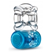 Синее эрекционное виброкольцо One Night Stand Vibrating C-Ring - Blush Novelties - в Салавате купить с доставкой