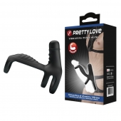 Черная вибронасадка на пенис Vibrating Penis Sling - Baile - в Салавате купить с доставкой