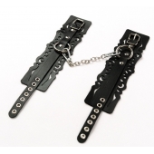 Узорчатые кожаные оковы с регулируемыми ремешками - Crazy Handmade - купить с доставкой в Салавате