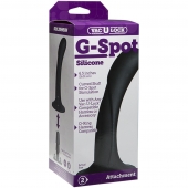Черная изогнутая насадка Vac-U-Lock G-Spot - 16,5 см. - Doc Johnson - купить с доставкой в Салавате