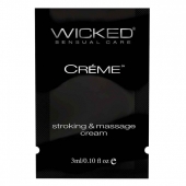 Крем для массажа и мастурбации Wicked Stroking and Massage Creme - 3 мл. - Wicked - купить с доставкой в Салавате