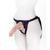 Реалистичный фаллос на поясе Harness - 20,5 см. - LOVETOY (А-Полимер) - купить с доставкой в Салавате