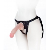 Податливый фаллос на трусиках Harness - 20,5 см. - LOVETOY (А-Полимер) - купить с доставкой в Салавате