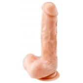 Телесный реалистичный фаллоимитатор - 18 см. - Devi купить с доставкой в интернет-магазине Orgasmix в Салавате Телесный реалистичный фаллоимитатор - 18 см. - Devi