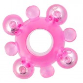 Эрекционное кольцо c бусинками - Toyfa Basic - в Салавате купить с доставкой