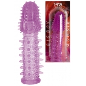 Фиолетовая насадка, удлиняющая половой член - 13,5 см. - Toyfa Basic - в Салавате купить с доставкой