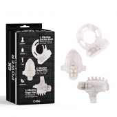 Набор из 3 прозрачных эрекционных колец с вибрацией Teasers Ring Kit - Chisa - в Салавате купить с доставкой
