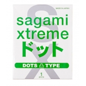 Презерватив Sagami Xtreme Type-E с точками - 1 шт. - Sagami - купить с доставкой в Салавате