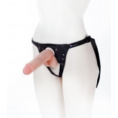 Страпон с поясом Harness - 19 см. - LOVETOY (А-Полимер) - купить с доставкой в Салавате